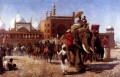 El regreso de la corte imperial de la gran mezquita de Delhi El árabe Edwin Lord Weeks